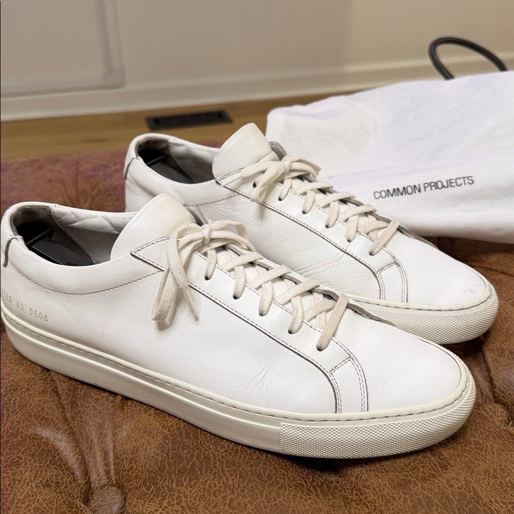 Common Projects Off-White Leather Sneakers